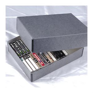 Boîte de rangement VHS et audiocassette
