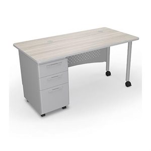 d single pedistal desk 60x30