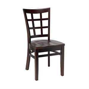 Chaise à café en bois 18"H / siège en bois